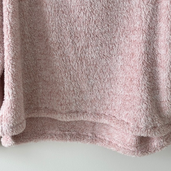 SO Pink Sherpa Fleece Funnel Neck Pullover Top - Picture 3 of 16